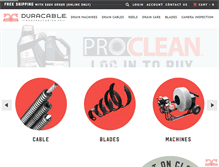 Tablet Screenshot of duracable.com